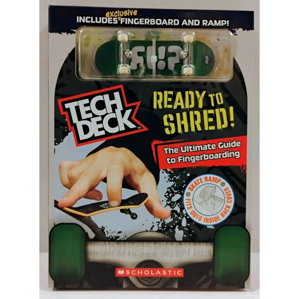 Tech Deck Ready to Shred Scholastic Book Exclusive FLIP Fingerboard Ramp New